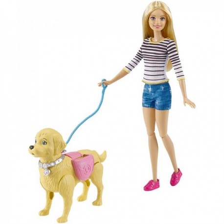 Barbie Paseo de Perrito - Mattel - Envío Gratuito